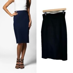 Maria Pinto M2057 Nylon Blend Black Pencil Knee Length Skirt S